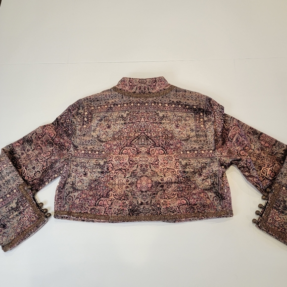 Soft Surroundings Icon Velvet Bolero  Crop Shrug Urbina Umber Size PM - Picture 16 of 16